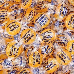 Sugar-Free Butterscotch Hard Candy - 1 Pound Pack (About 75 Count) - Individually Wrapped