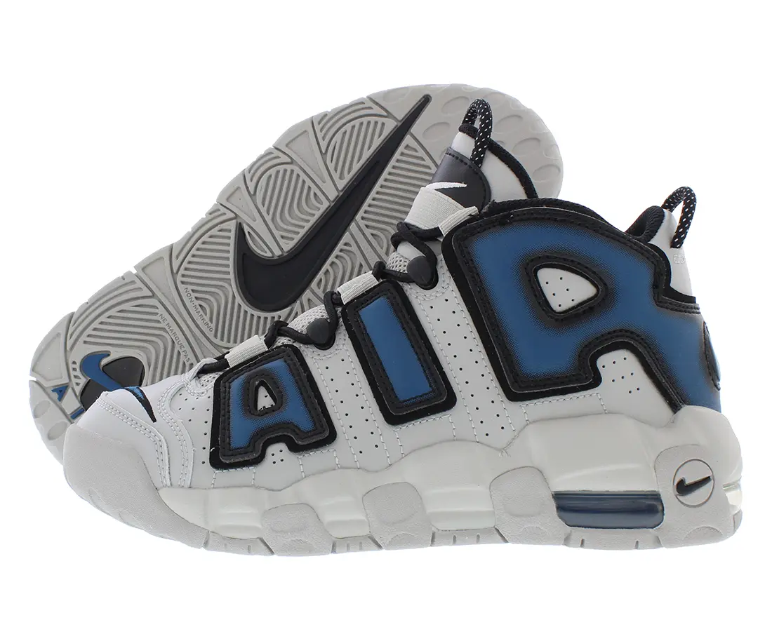 NIKE Air More Uptempo GS Boys' High Top Athletic Trainers, Classic Retro Lace-Up Basketball Footwear with Full-Length Air Unit Sneakers, Classic Retro Basketball, Trainer Footwear, Retro Basketball Style