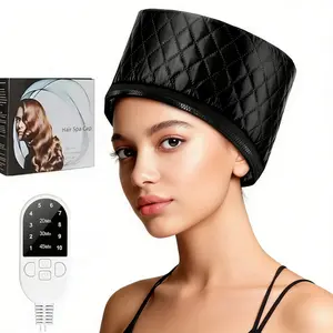 Adjustable Temperature Heating Cap, Uk Plug, Home Hair Care Oil Hat, 10 Heat Settings, Timer Function, Deep Nourishment, Perfect Gift