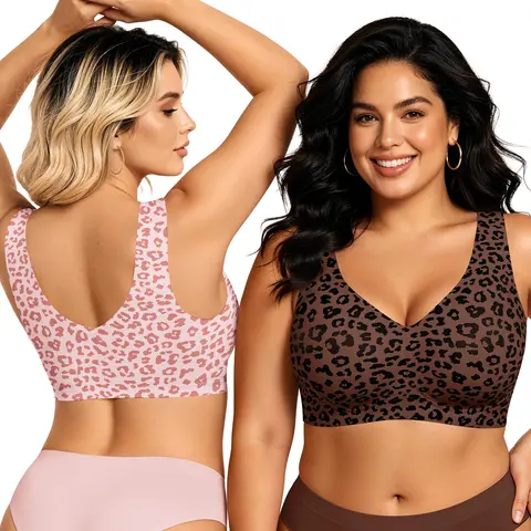 Vertvie｜EMILY Seamless Active Tank Bra, Jelly Bras, Pullover Wireless Comfort for Everyday Movement