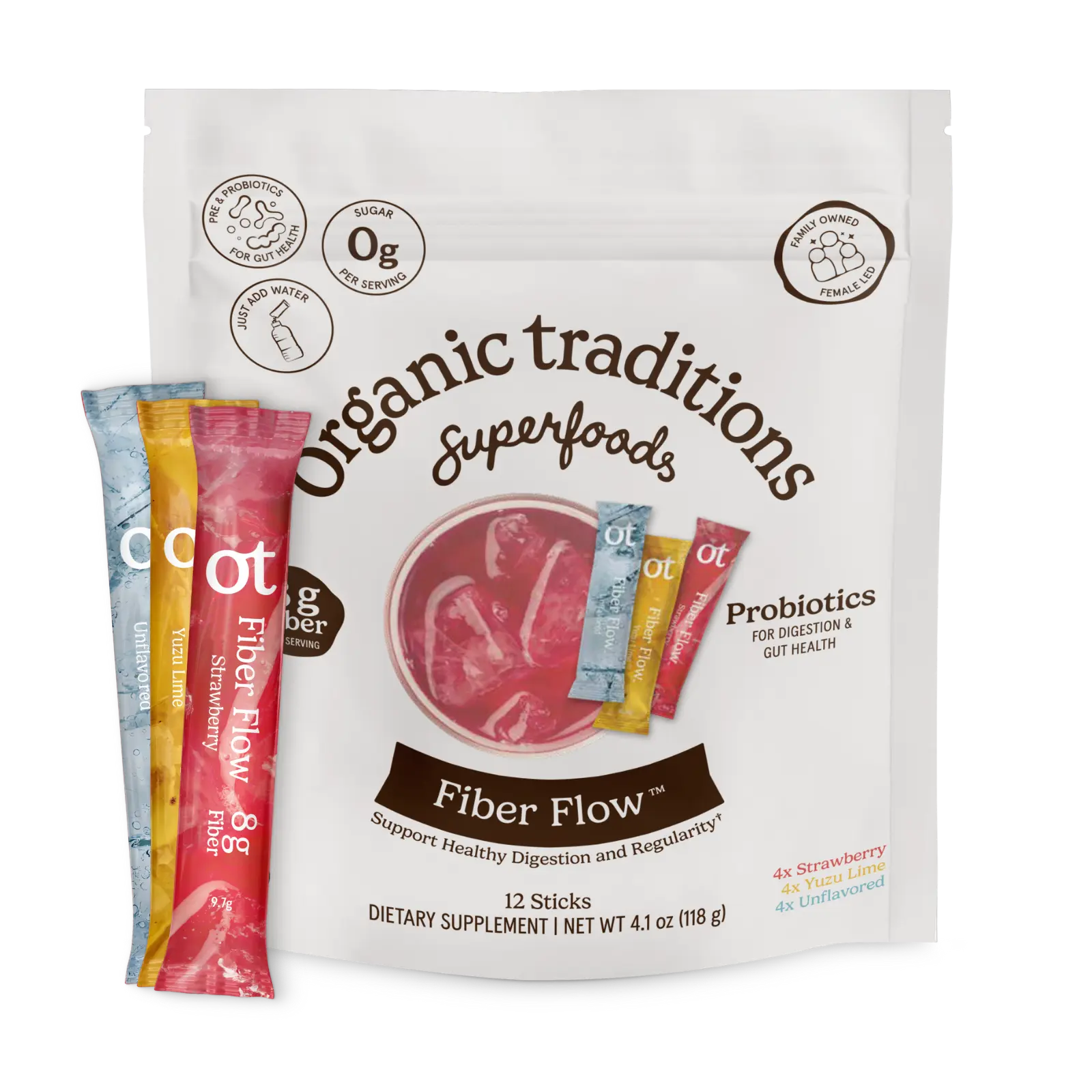 Organic Traditions Fiber Flow - Fiber Supplement