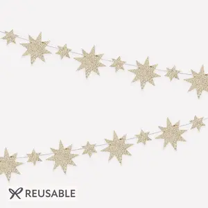 Gold Star Mini Garland