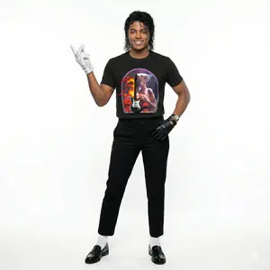 MJ King And ufo funny T-Shirt, Iconic MJ Fan Tee, Music Legend Tribute, Goat Of Music, Meme Shirt