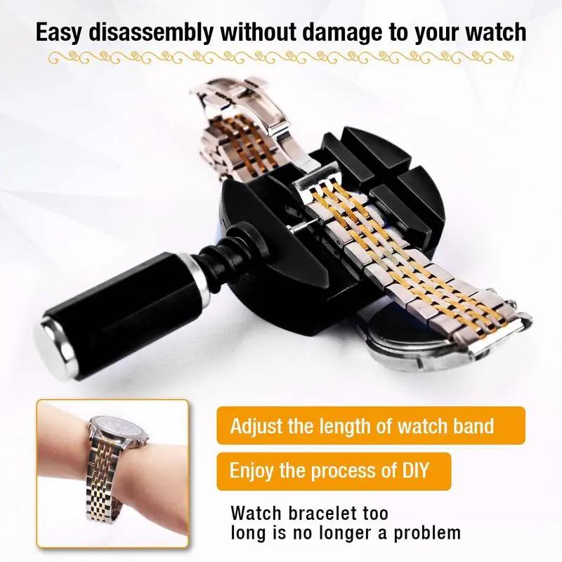 11-Piece Set Professional Watch Repair Tool Kit - Watch Link Band Pin Remover - Repair Toolkit for Watch Band Adjustment & Bracelet Sizing