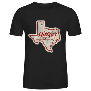 Gilley's Pasadena Texas Vintage Distressed Graphic Cotton T-Shirt, Retro Western Country Casual Short Sleeve Tee, Unisex Lone Star State Streetwear Daily Basic Top For Men Women