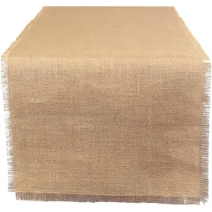 DII Jute Burlap Tabletop, Table Runner, 15x48, Natural