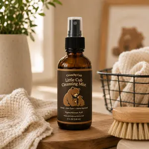 Crunchy Cub Hypochlorous Acid Spray for Kids & Surfaces - Fragrance-Free Non-Toxic Multi-Surface Cleaner, Safe for High Chairs, Toys & Messes, 4 oz