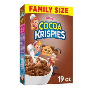 Kellogg's Cocoa Krispies Breakfast Cereal, Kids Snacks, Family Breakfast, Family Size, Chocolatey Flavor, 15oz Box (1 Box)
