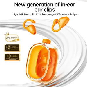 New Clip Ear Wireless Bluetooth-compatible Headset, In-Ear Subwoofer, Sports Running Music Earplugs, Jm47 Model, Lithium Battery, Made in China