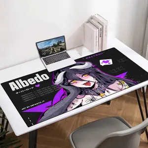 Overlord Albedo Anime Rubber Mouse Pad – Gaming Desk Mat, Smooth Surface Anti-Slip PC Mat