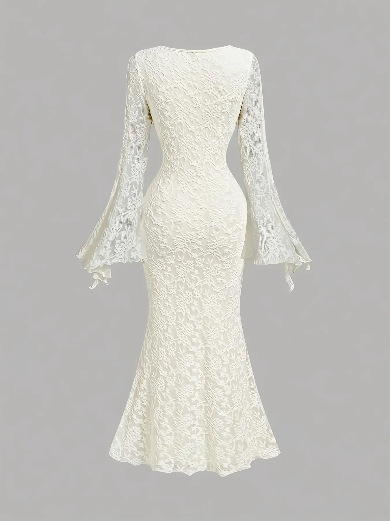 V Neck Flounce Flared Sleeve Belted Dress, Mermaid Hem Lace Dress, Ivory Lace Party Dress, Formal Wear, Wedding Guest Gown, Women's Birthday Dress - TikTok Shop V Neck Flounce Flared Sleeve Belted Dress, Mermaid Hem Lace Dress, Ivory Lace Party Dress, Formal Wear, Wedding Guest Gown, Women's Birthday Dress - TikTok Shop