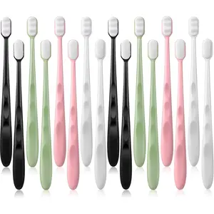 16 Pieces Extra Soft Toothbrush Micro-Nano Toothbrush with 20000 Floss Bristles Manual Toothbrushes for Sensitive Teeth Pregnant Women Elderly Children, 2 Styles