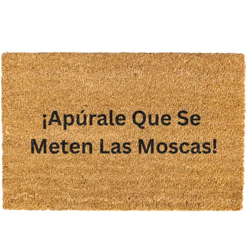 Apurale que se meten las moscas doormat, Welcome Mat, Funny Door mat