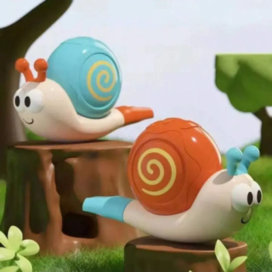 Colorful Musical Snail Flute for Kids, Interactive Oboe, Learning, Vocal Training and Lung Capacity Exercise, Durable Abs Material