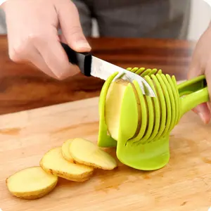 Lemon Slicer Tomato Slicer, Handheld Round Fruit Tongs of Onions, Avocados, Eggs, Multipurpose Household Kitchen Tools