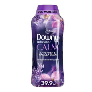 Downy Infusions Calm In-Wash Scent Booster Beads Lavender & Vanilla Bean 39.9 oz Soften & Sniff 30% More Long-Lasting Fragrance for Softer Clothes