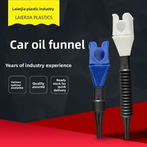 Convenient Snap-on Funnel No Need to Hold Hand Thickened Square Mouth Fuel Funnel for Gasoline and Oil Emergency Tool for Road Trips