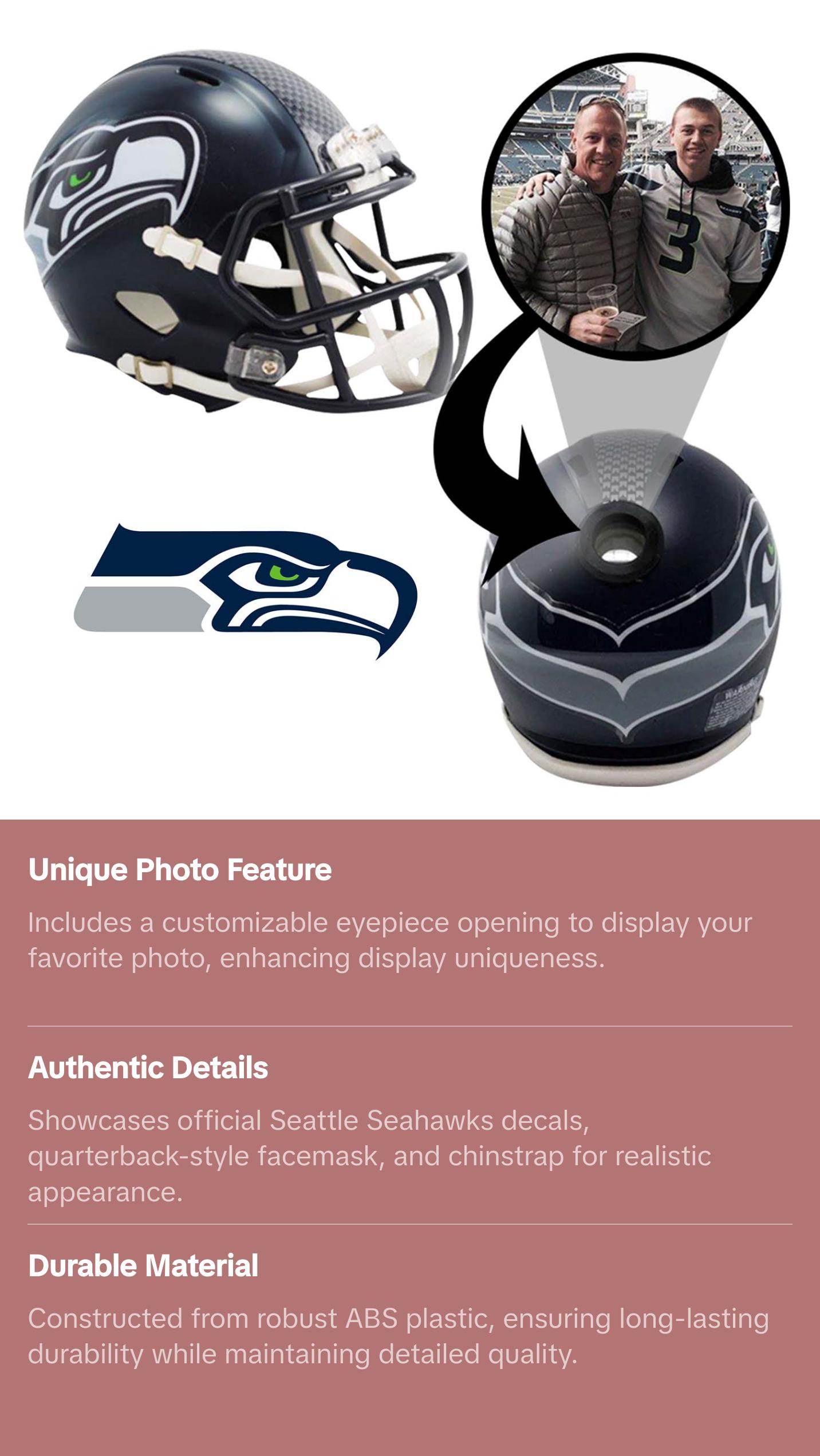 Seattle Seahawks NFL Mini Helmet - Picture Inside