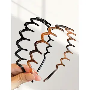 Wave Design Hair Hoop, Casual Versatile Hair Accessories for Women & Girls, Minimalist Headwear Suitable for Thick Hair, Zigzag Headband