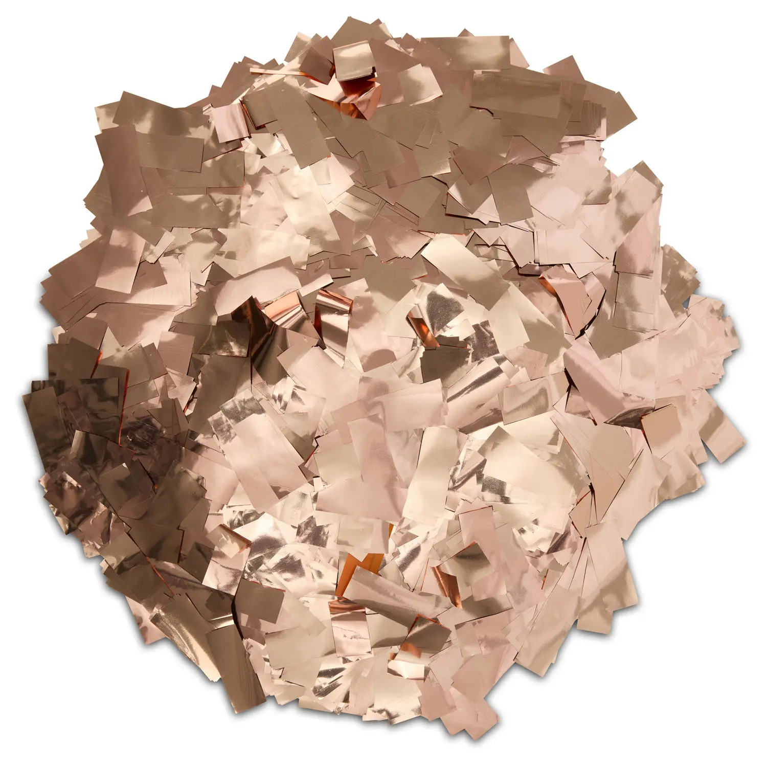 Rectangle Rose Gold Metallic Confetti - Premium Mylar Slow-Falling 1lb Loose Pack, for Wedding Cannon Sprays, Festive Confetti & Streamers, Cannon Sprays, Confetti & Streamers