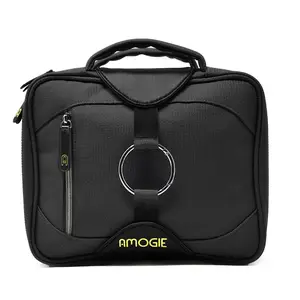 AMOGIE Toiletry Travel Kit with Hanging Swivel Hook for Cosmetics & Personal Care Products (Black/Gunmetal) Travel Luggage