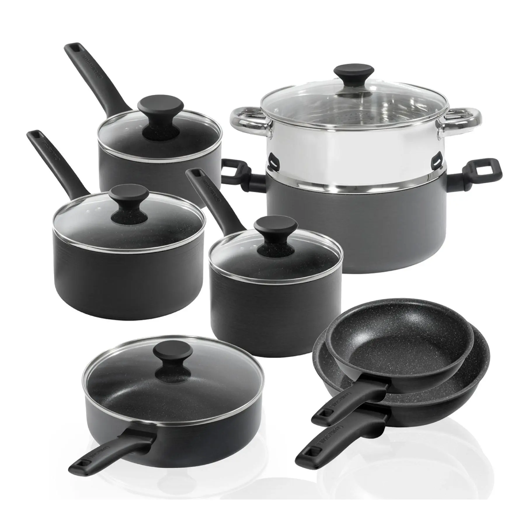 Granitestone Pro Premiere 13-Piece Hard Anodize d Cookware Set