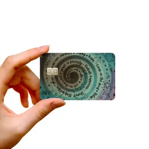 Affirmations Card vinyl credit card skin cover for debit or credit cards