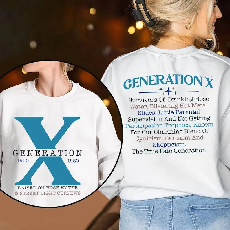 Gen X Colors T-Shirt, Generation X T-Shirt, Gen X T-Shirt, Generation X Shirt, Raised on Hose Water and Neglect Shirt, Generation X Shirt Breathable Comfortable