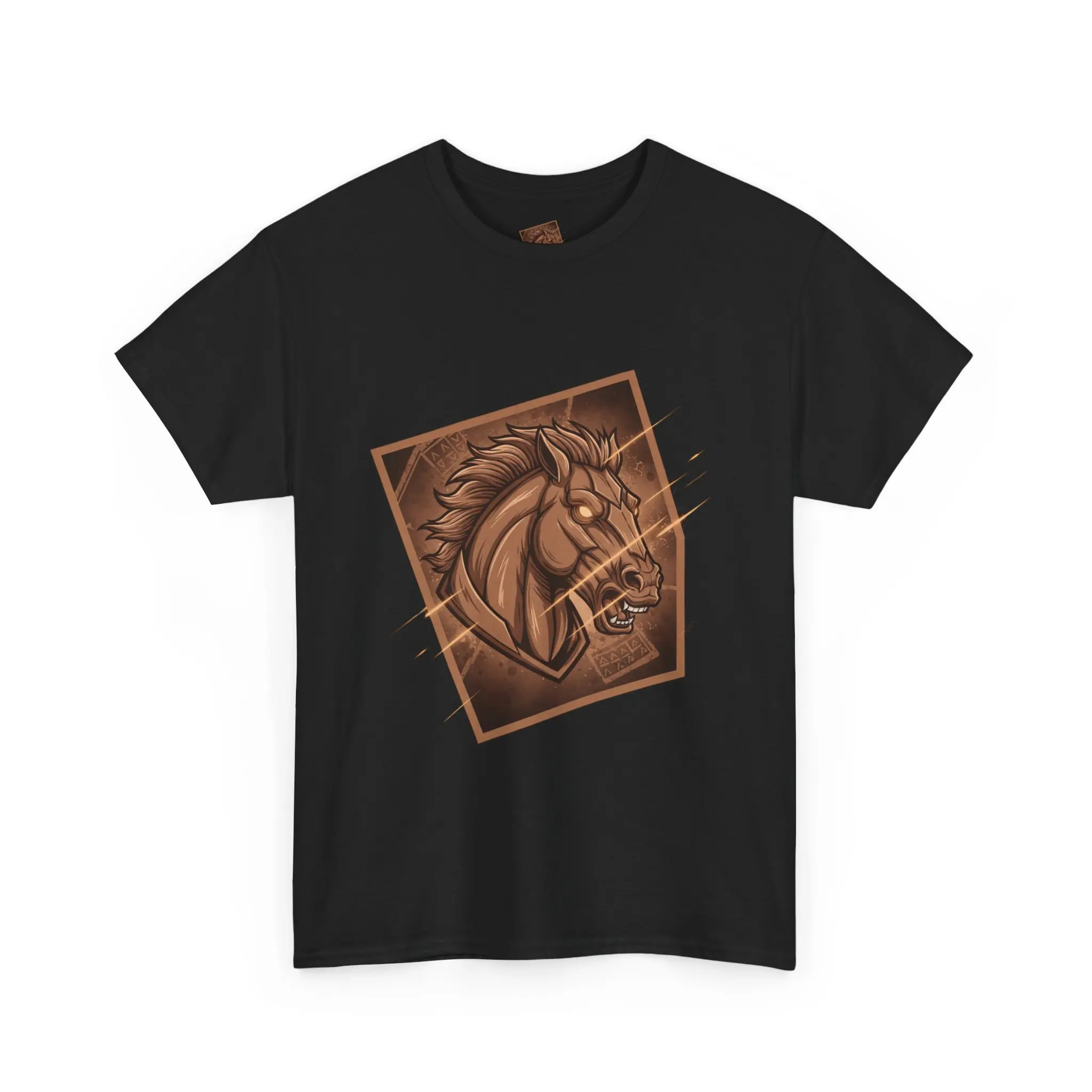 Unisex Fierce Digital Art T-Shirt - Mythical and Animal Graphic Tee - Cyber Core