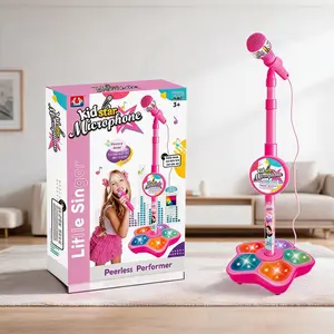 Kpop Portable Karaoke Microphone Toy with LED lights,Built inmusic,Bluetooth connectivity! Boosts kids confidence,festival gift creativity Toddler Musical Instruments Set,Birthday,Christmas,Easter music gift for kids  annoying shows