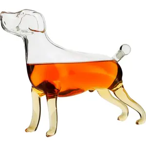 Dog Animal Wine & Whiskey Decanter The Wine Savant - Beautiful Profile of A Labrador Dog 500ml - Whiskey, Wine Scotch or Liquor Decanter
