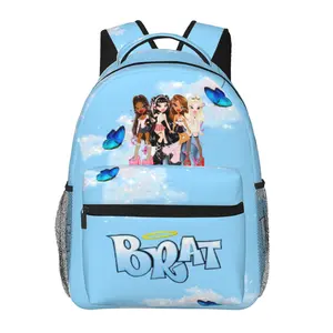 BRATZ Light School Backpack – large-capacity casual daypack for outdoor sports and office; cartoon BRATZ merchandise laptop backpack school bag for boys, girls, and gift giving