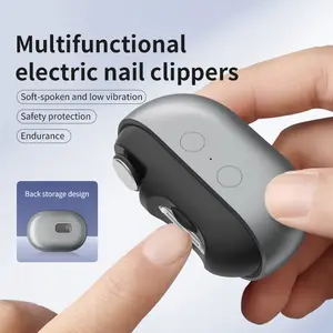 Multi-Functional Electric Nail Clipper,3-in-1 Nail Clipper, File & Polisher, USB Rechargeable500mah, Quiet and Portable, Ergonomic Design, Nano Glass Polisher, Replaceable Alloy Heads；Father's Day gift, Nail Care