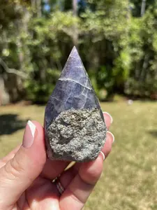 Iolite Crystal Polished Point