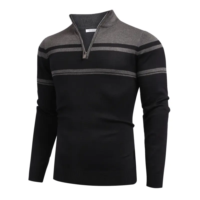 Black & Dark Heather Grey