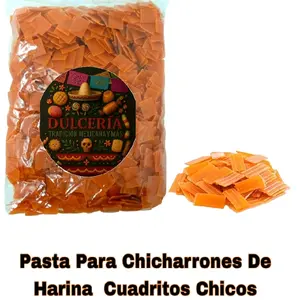 Pasta para chicharrones De Harina Cuadritos Chico 1 libra