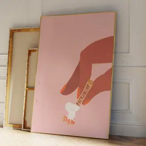 Feminist Wall Art – Smash the Patriarchy Poster, Empowerment Print for Women, FLINTA Feminism Quote, Gift for Her, Fall of the Patriarchy Artwork, Unframed