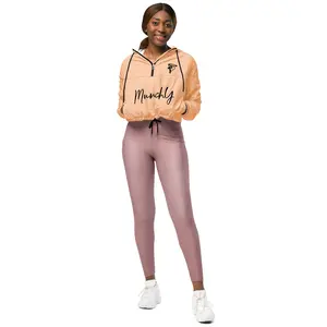 MunchY Collection Peach Women’s cropped windbreaker