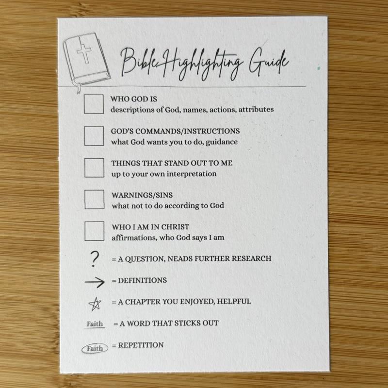 Bible study kit with reading tracker