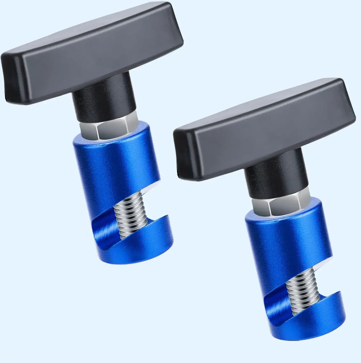 2 PCS Car Hood Prop Struts Clamp, Hood Strut Clamp, Car Lift Support Retaining Clip, 0.43 Inch Hood Lift Support Clip for Car, Automotive Tools for Tailgate Hatch Car Trunk (Blue)