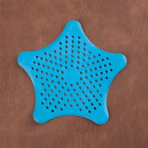 10pcs Starfish Sink Drain Hair Catcher, Silicone Bathroom Drain Cover, Anti-Clog Shower Drain Filter Protector, Durable & Easy Install