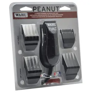 WAHL Black Professional Peanut Corded Trimmer 8655 – Compact, Powerful Trimmer for Precision Grooming