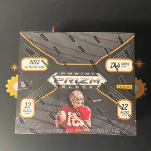 2025 Prizm Black Football Hobby Box (3 Autograghs)