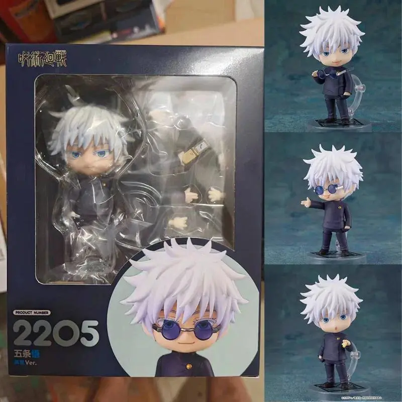 Jujutsu Kaisen Anime Gojo Satoru Joint mobility Action Figure PVC Model doll Toy Q-version nendoroid Desk Decor Gifts boxed