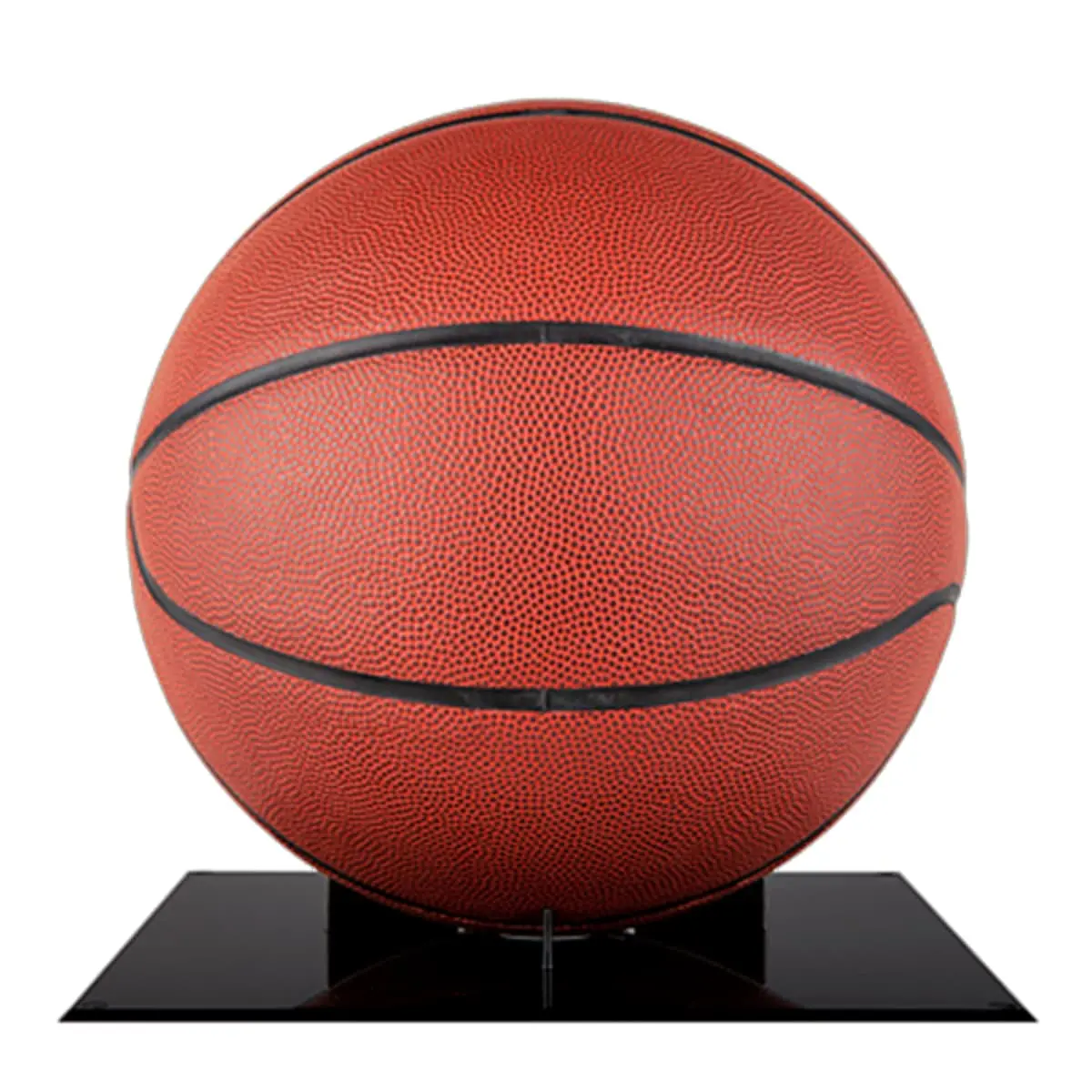Black Cradle Base Basketball and Soccer Ball Display Case