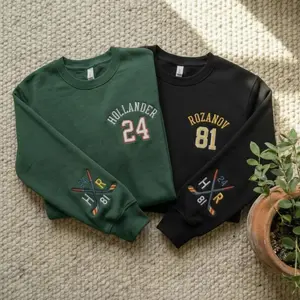 Team Hollanov Embroidered Sweatshirt, Hockey Romance Sweatshirt, Heated Rivalry Fan Gift, Bookish Shirt, Movie Inspired Shirt