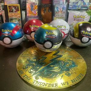 POKEMON: POKEBALL FACTORY SEALED (3 packs in each POKEBALL TIN)