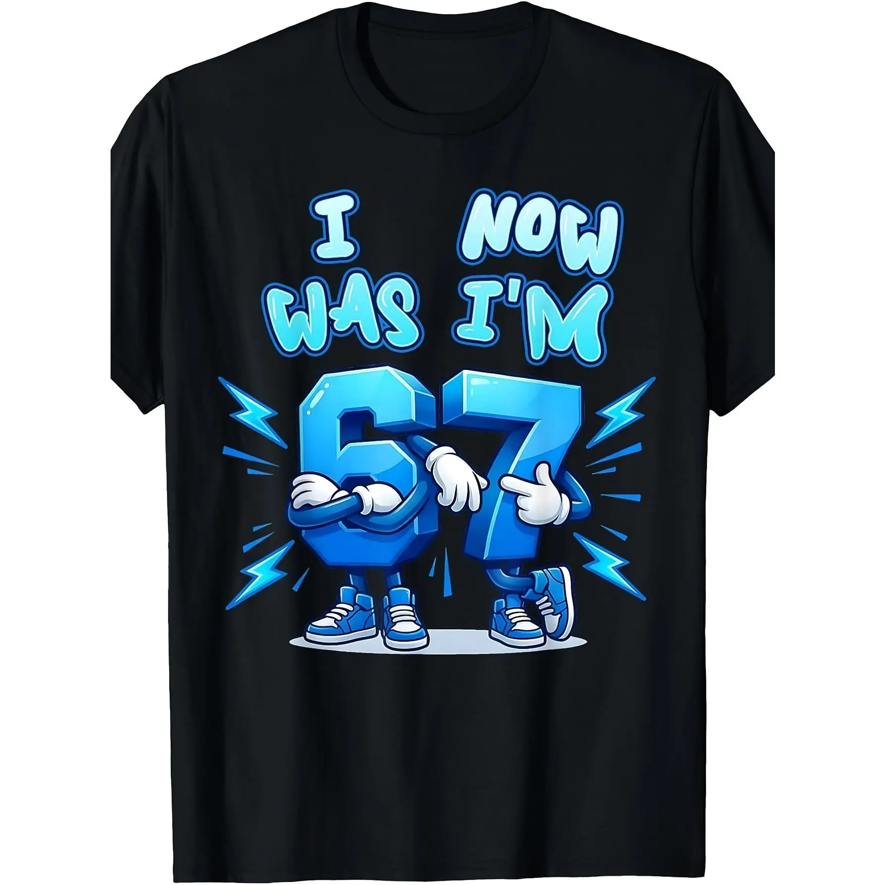 7 Year Old Birthday I Was 6 Now I'm 7 T-Shirt, Funny 67 Brainrot