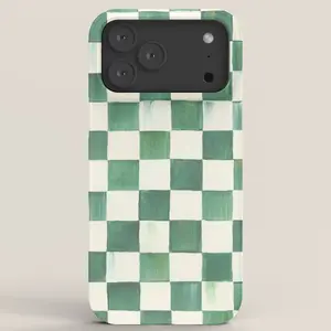Mackenzie Childs Emerald Check Phone Case for iPhone