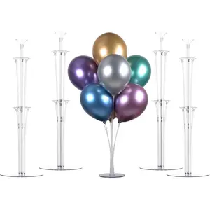 LANGXUN 2 Set 28" Height Table Balloon Stand Kit for Birthday Party Decorations